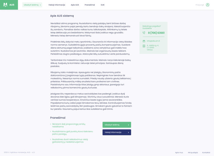 ALIS - about page