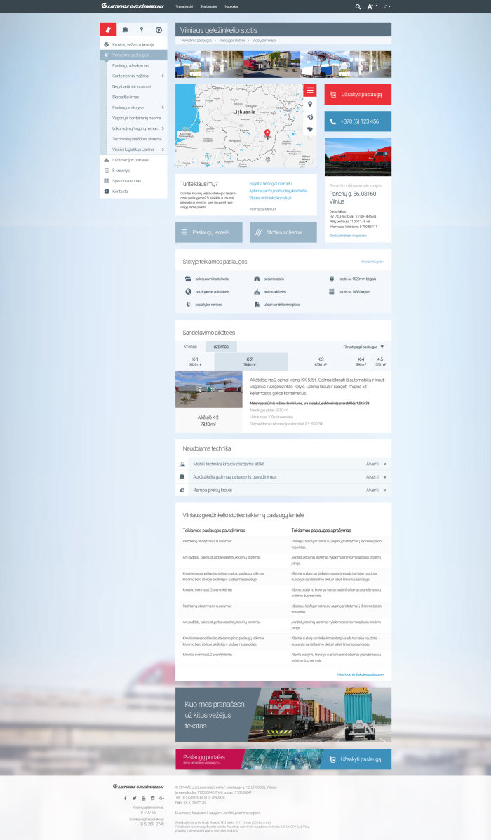 Litrail - station page